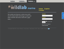 Tablet Screenshot of marine.thewildlab.org